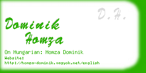 dominik homza business card